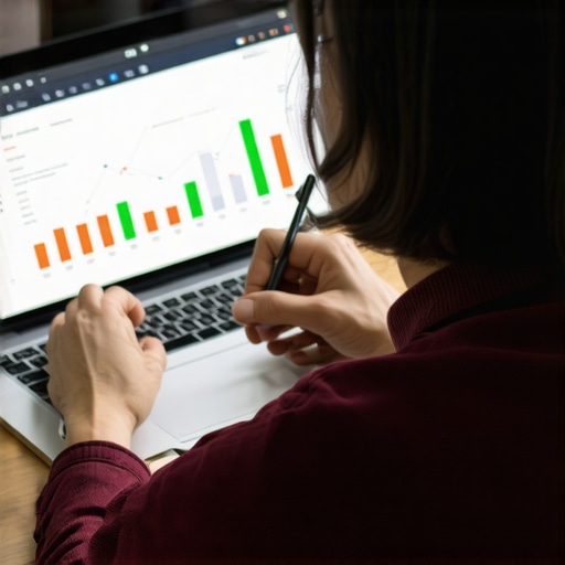 Expert analyzing local SEO analytics for Google Map ranking strategies.