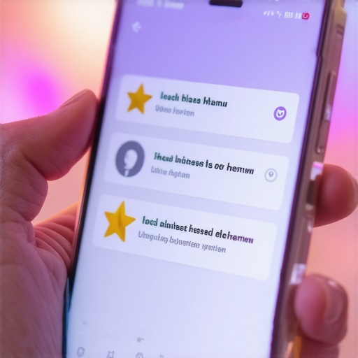 Showcasing Local Reviews for SEO Smartphone displaying customer reviews and star ratings for local SEO