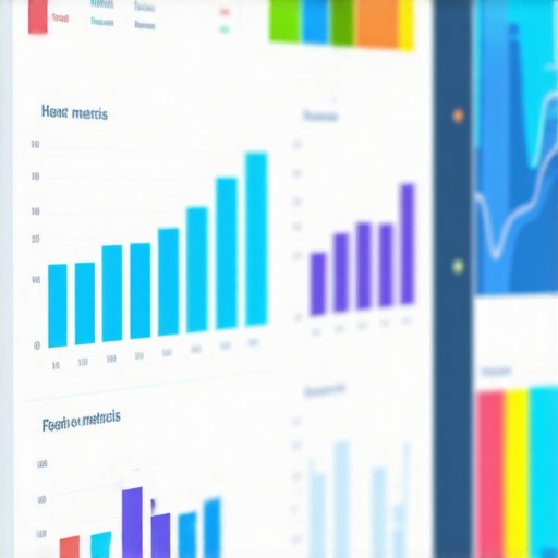 Digital analytics dashboard displaying local SEO performance metrics