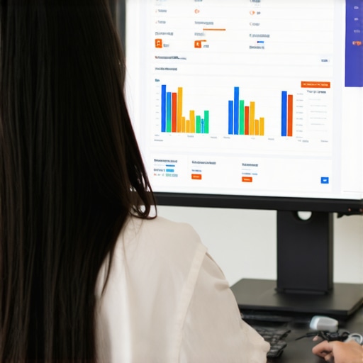 Person reviewing local SEO performance metrics on a computer