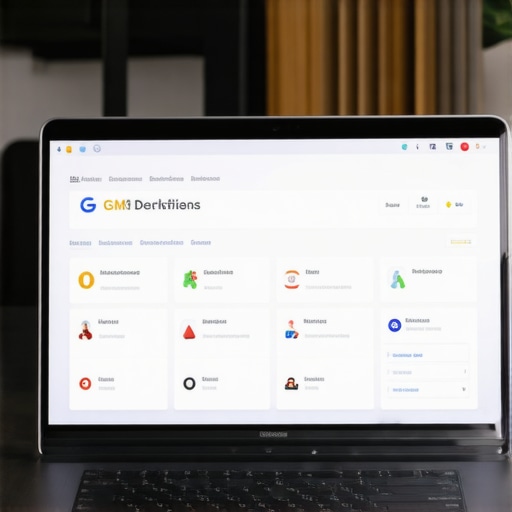 Business owner working on Google My Business dashboard to improve local map rankings