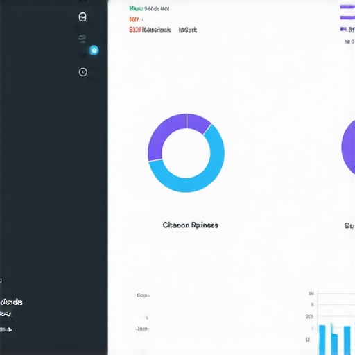 A person working on a digital dashboard with local SEO metrics and citation info.