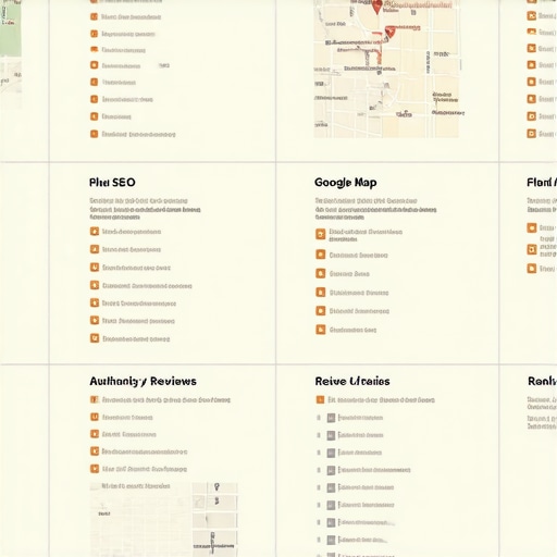 Diagram illustrating the multilayered factors affecting Google Maps rankings, emphasizing authority and relevance.
