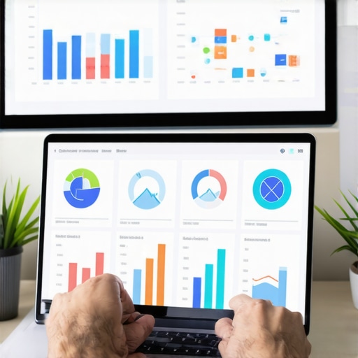 Person reviewing local SEO analytics dashboard