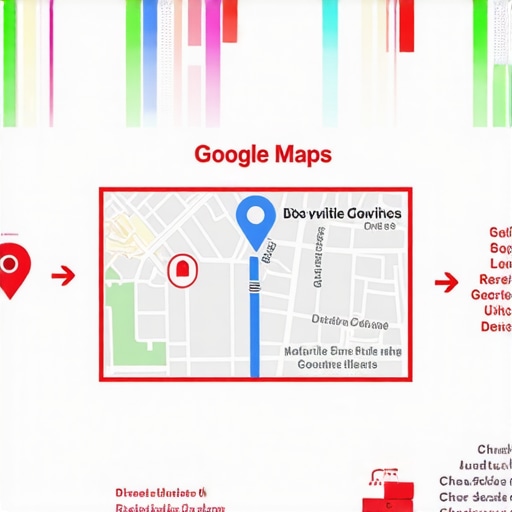 Google Maps Algorithm Signals Infographic illustrating Google Maps ranking signals and detection techniques.