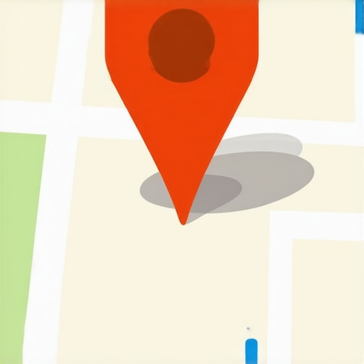 Map showing accurate pin placement for a local business, emphasizing correct positioning for visibility