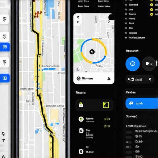 A digital dashboard showing analytics for local map signals and visibility metrics.