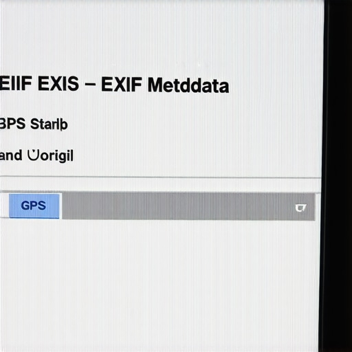 Screenshot of metadata editing window showing GPS location and date/time settings.